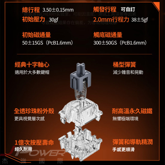 CHERRY K5 PRO TMR RGB 魔晶磁軸