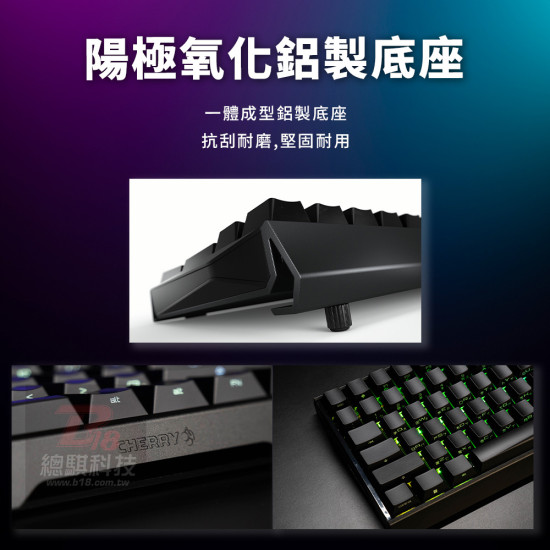 CHERRY MX3.0 RGB 黑色 側刻