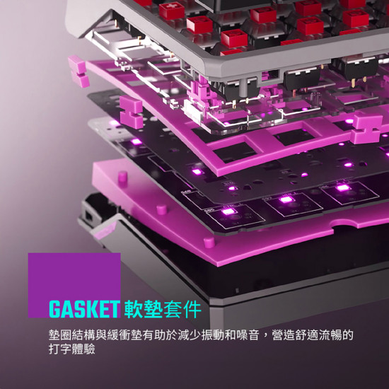 CoolerMaster MK770 馬卡龍 無線三模電競鍵盤