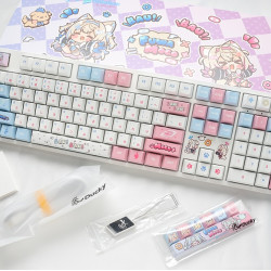 ducky x hololive EN FUWAMOCO 聯名限定版機械鍵盤