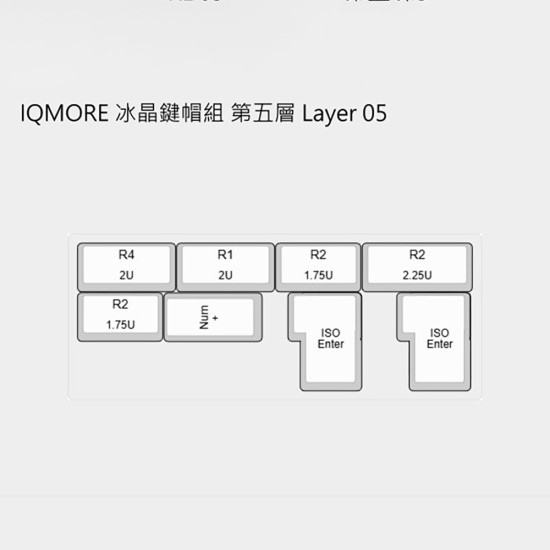 IQMORE 冰晶鍵帽組