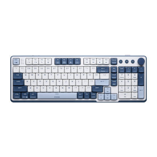 iRocks K107R 矮軸三模無線機械鍵盤98Key (支援MacOS)