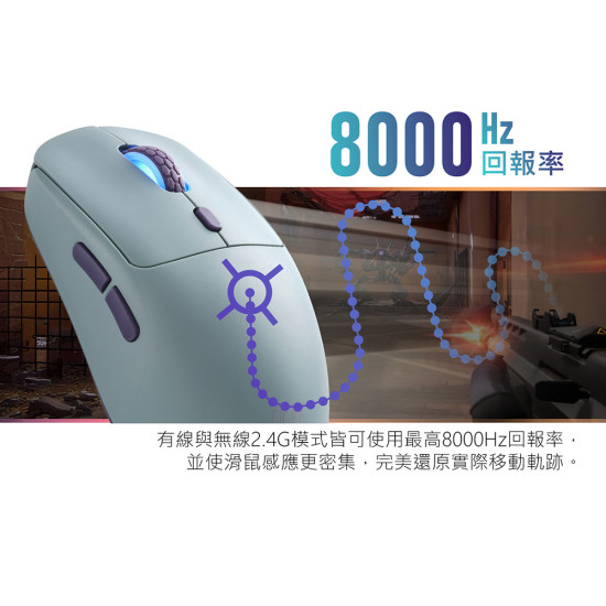 iRocks 艾芮克 M51R 雲際藍 無線三模光學滑鼠 iRocks 艾芮克 M51R 雲際藍 無線三模光學滑鼠