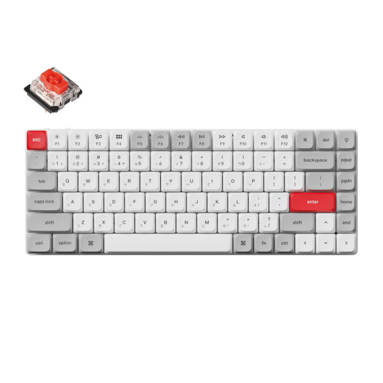 Keychron K3 MAX (白光/熱插拔/注音版) 復古色-矮紅軸