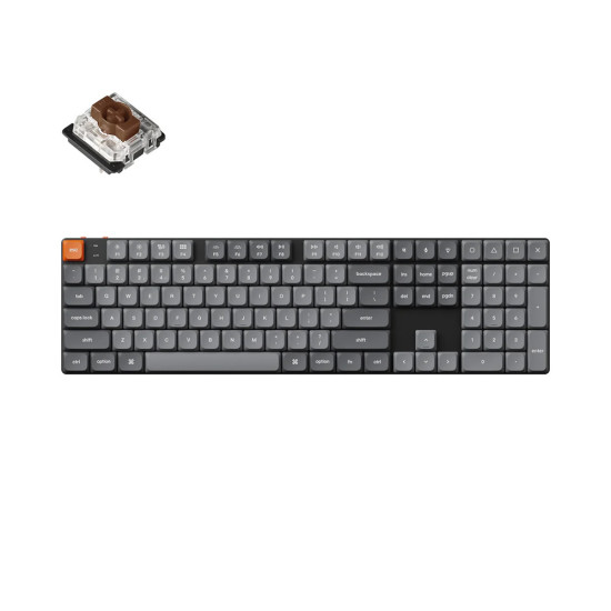 Keychron K5 MAX LOW PROFILE (白色背光/注音版) 茶軸 Keychron K5 MAX LOW PROFILE (白色背光/注音版) 茶軸