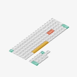 Nuphy 矮軸透光鍵帽 適配Air75/96系列